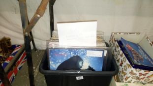 A box of approximately 60 mixed LP records including Jazz, 60's,