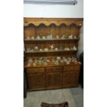 A 3 door pine dresser