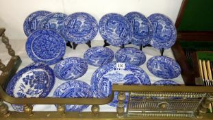 A quantity of Copeland Spode Italian plates