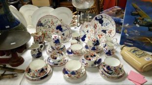 Approximately 30 pieces of Victorian tea ware