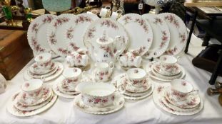 Approximately 50 pieces of Royal Albert Lavender Rose tea and dinner ware