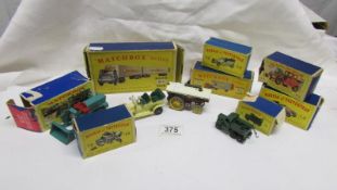 A quantity of Matchbox toys including some boxed,