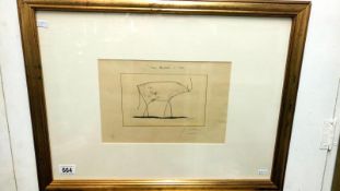 A Pablo Picasso print, possibly artist proof,