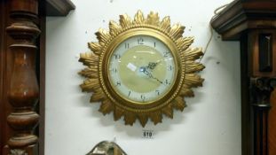 A Smith's electric wall clock