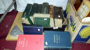A box of old books