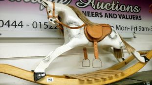 A vintage rocking horse