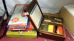 A mixed lot of games including Subbuteo,