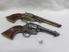 2 replica ornamental display revolvers