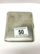 A silver cigarette case