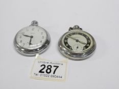 A Smith's pocket watch and an Ingersol pocket watch