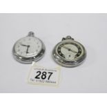 A Smith's pocket watch and an Ingersol pocket watch