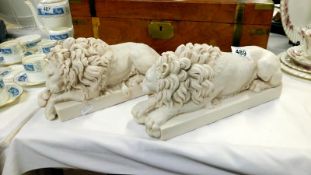 A pair of Chatsworth lions by Dilettanti