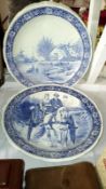 A pair of Delft chargers