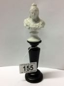 A small parian bust of Queen Victorian marked R Beit 1897, made in Germany,