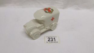 A Corona crested ware 'City of Lincoln' ambulance