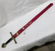 An ornamental King Arthur Excaliber sword