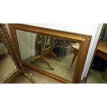 A large framed mirror