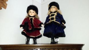 2 porcelain collectors dolls