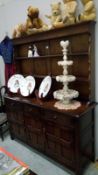 An oak dresser