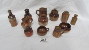 12 small stoneware items