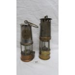 2 miner's lamps