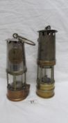 2 miner's lamps