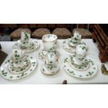 44 pieces of Colclough ivy pattern tea and dinner ware