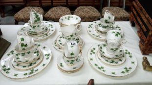 44 pieces of Colclough ivy pattern tea and dinner ware