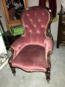 A Victorian gentleman's chair