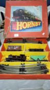 A Hornby '0' gauge clockwork train set,