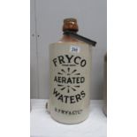A stoneware stug, Fryco, Aerated waters,