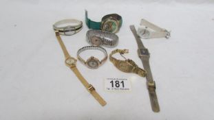 A quantity of wrist watches including vintage