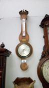 An inlaid mahogany barometer by John Smith and Son Lincoln