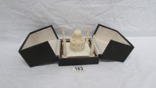 A cased model of the Taj Mahal