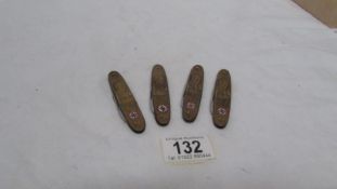 4 penknives with Nazi emblem