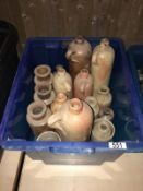 1 box of stoneware bottles (Approximately 15)