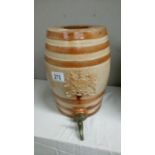 A stoneware sherry barrel