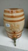 A stoneware sherry barrel