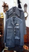 An RAF tunic and overcoat