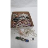 A mixed lot of assorted necklaces