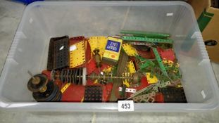 A box of old meccano