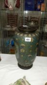 A large Edwardian Cloisonne vase