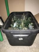 1 box of assorted glass bottles (Approximately 40)