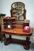 A Victorian mahogany Duchy dressing table
