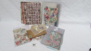 A bag of assorted stamps