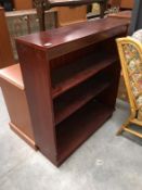 A mahogany effect book case