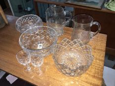 A quantity of crystal & glassware