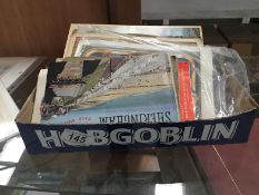 A box of ephemera & small books