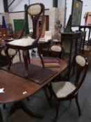 A set of 4 Edwardian dining chairs