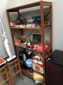 4 shelves of kitchenalia